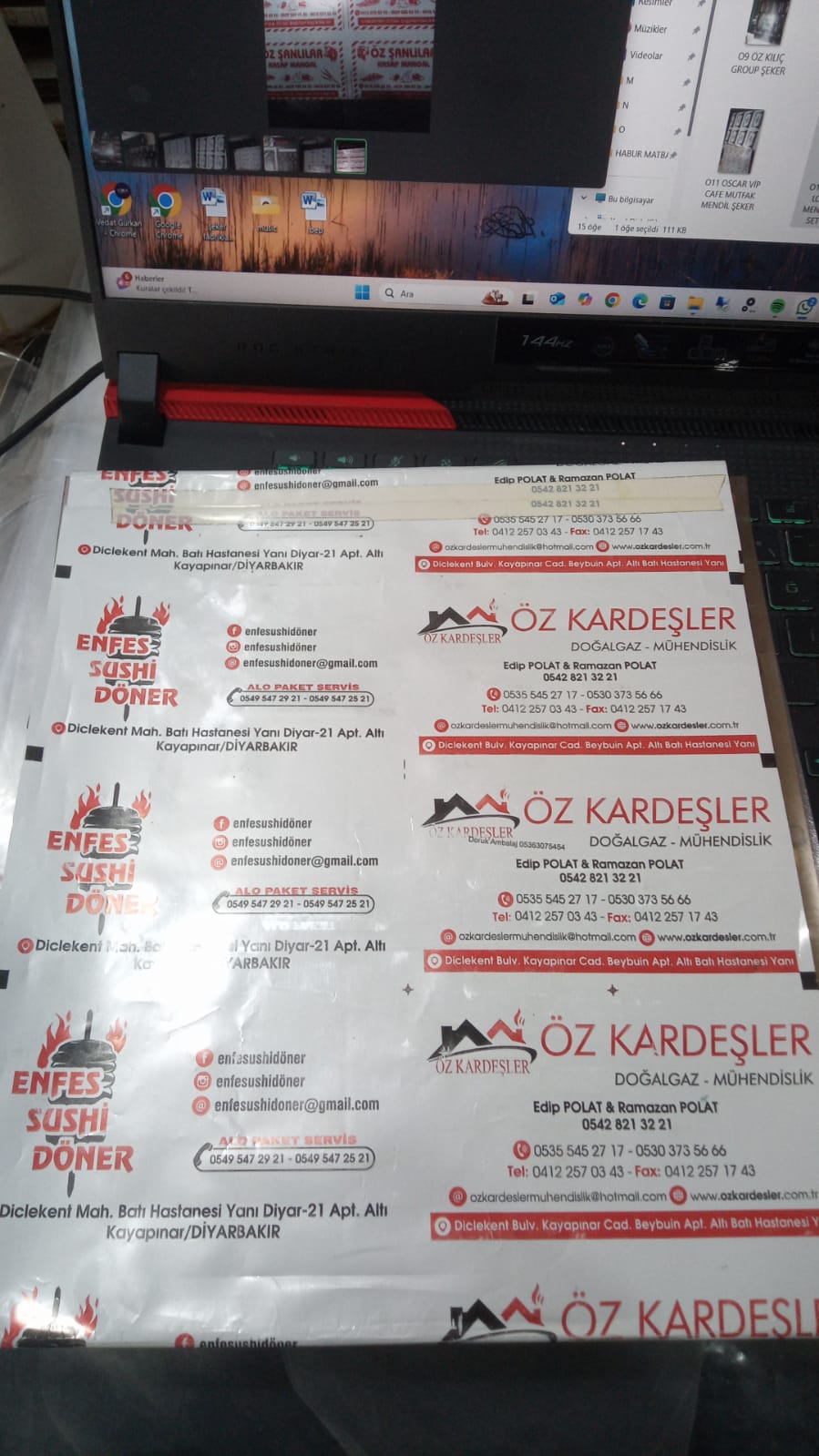 Enfes Sushi Döner - Öz Kardeşler Mühendislik